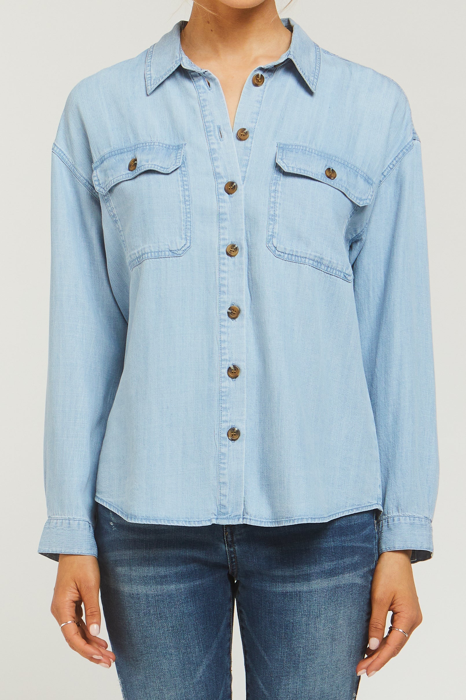 Carmele Long Sleeve Button Down Shirt | Forever 21 Women