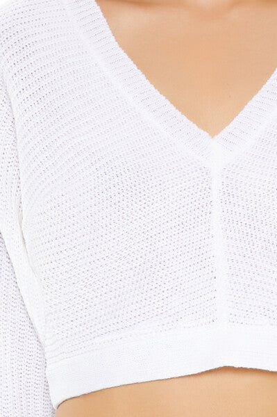 Open-Back Cropped Sweater | Forever 21 Women