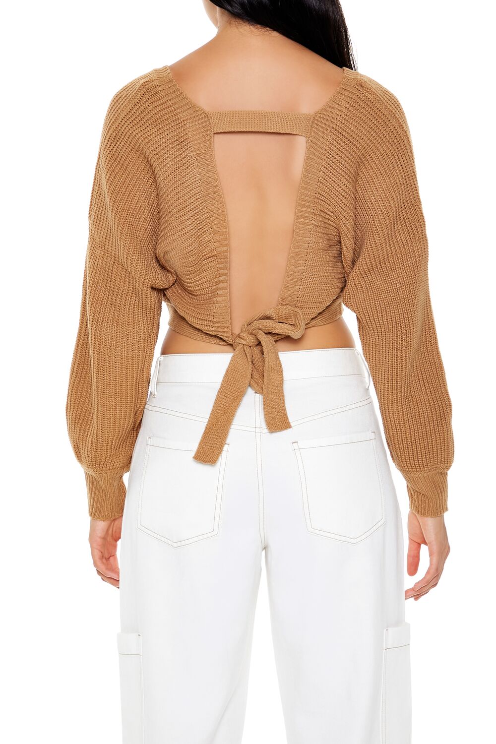 Open-Back Cropped Sweater | Forever 21 Women