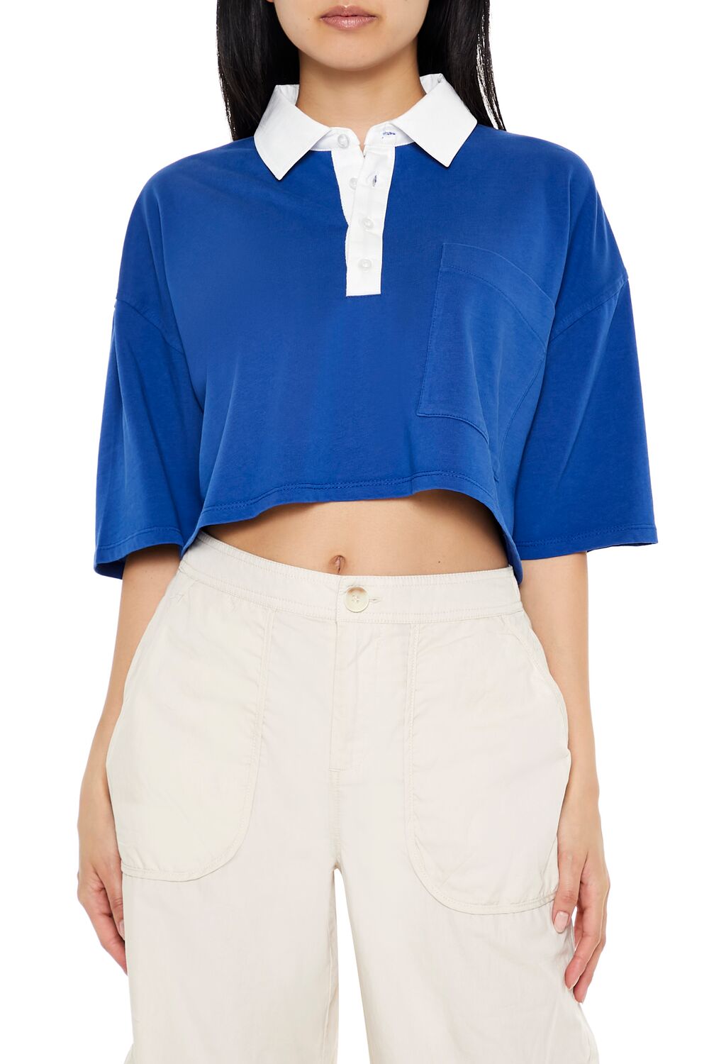 Cropped Rugby Shirt | Forever 21 Women