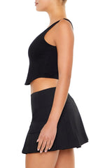 Ponte Knit Corset Crop Top | Forever 21 Women