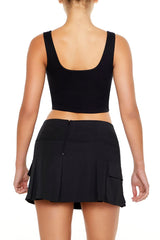 Ponte Knit Corset Crop Top | Forever 21 Women