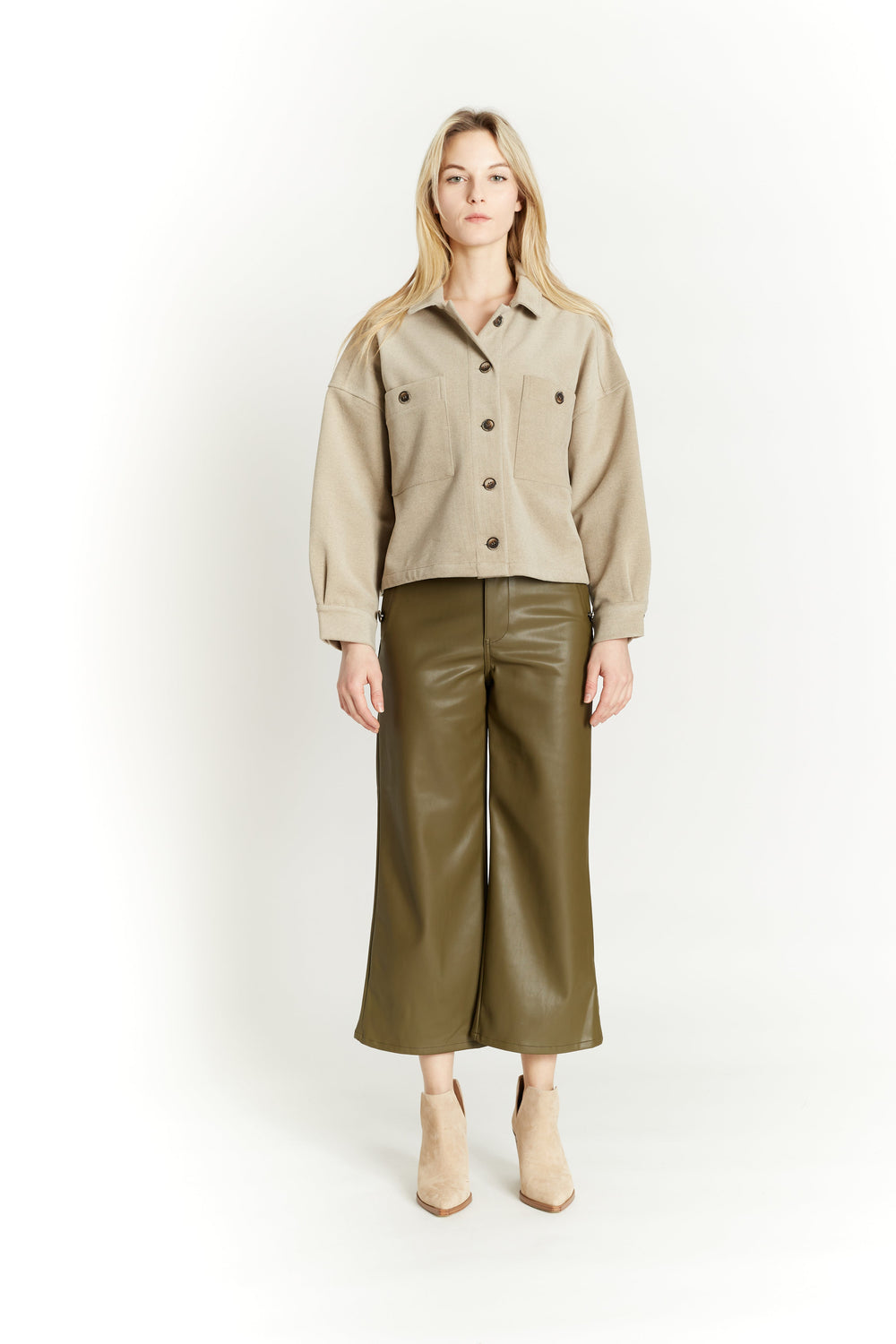 Cropped Shacket by Oat New York | Forever 21 Women