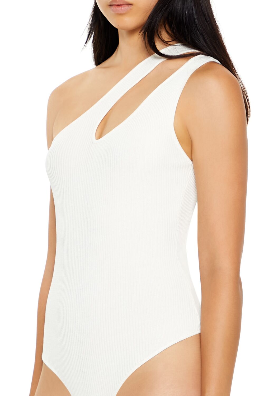 Sweater-Knit One-Shoulder Bodysuit | Forever 21 Women