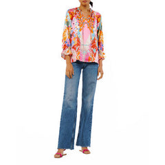 Faustina Abstract Print Popover Top | Forever 21 Women