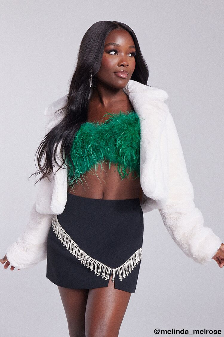Feather Cropped Cami | Forever 21 Women