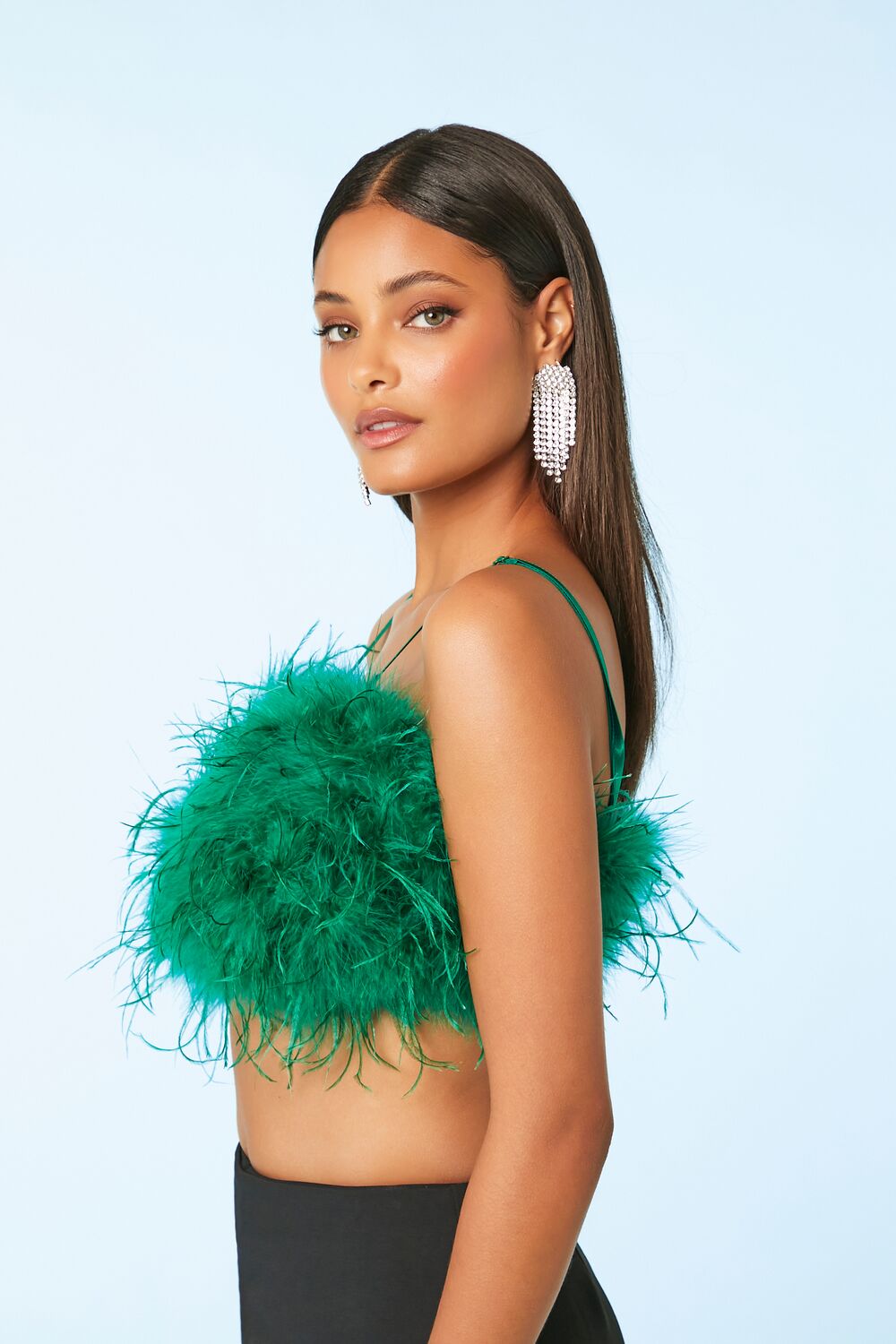 Feather Cropped Cami | Forever 21 Women