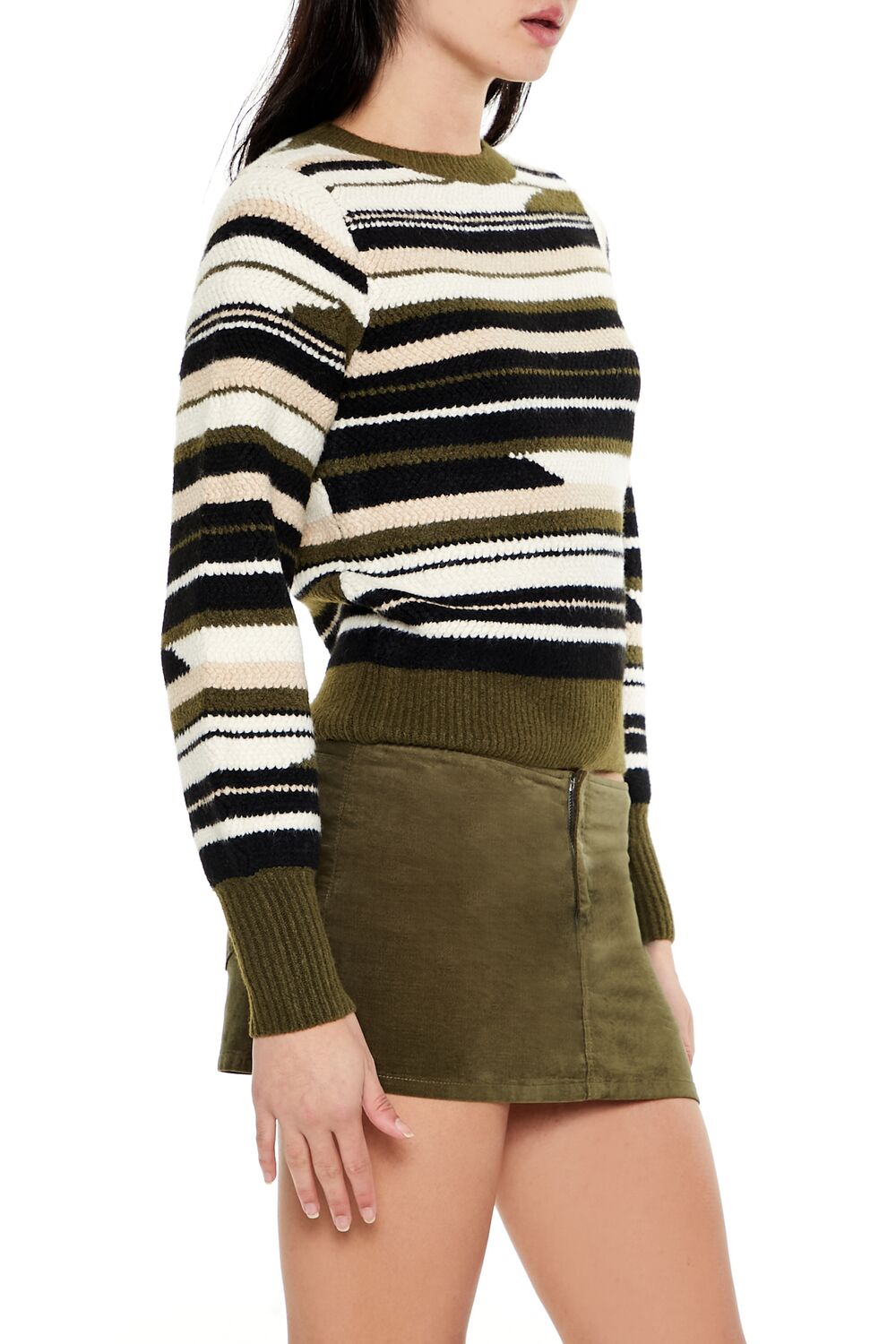 Abstract Striped Sweater | Forever 21 Women