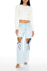 Textured Cropped Sweater | Forever 21 Women