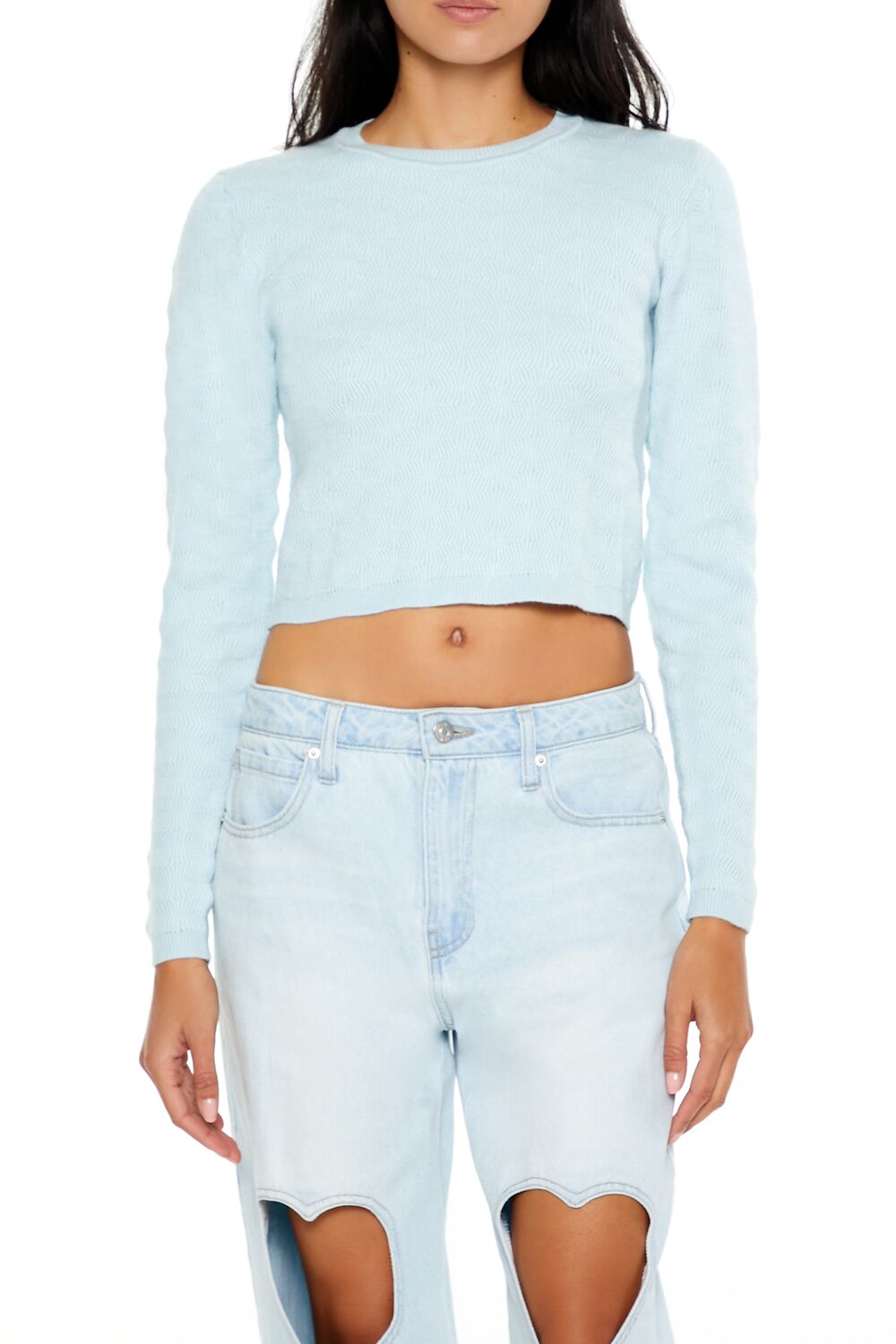 Textured Cropped Sweater | Forever 21 Women