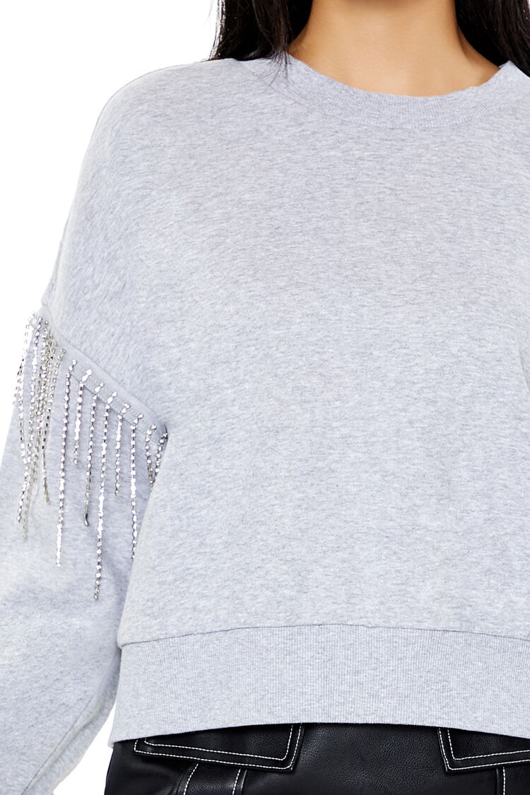 Rhinestone Fringe Pullover | Forever 21 Women