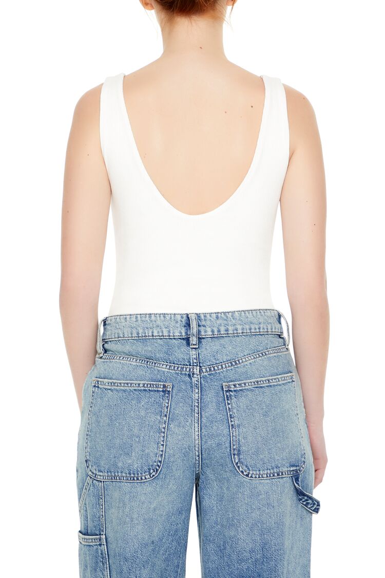 Textured V-Back Tank Bodysuit | Forever 21 Women
