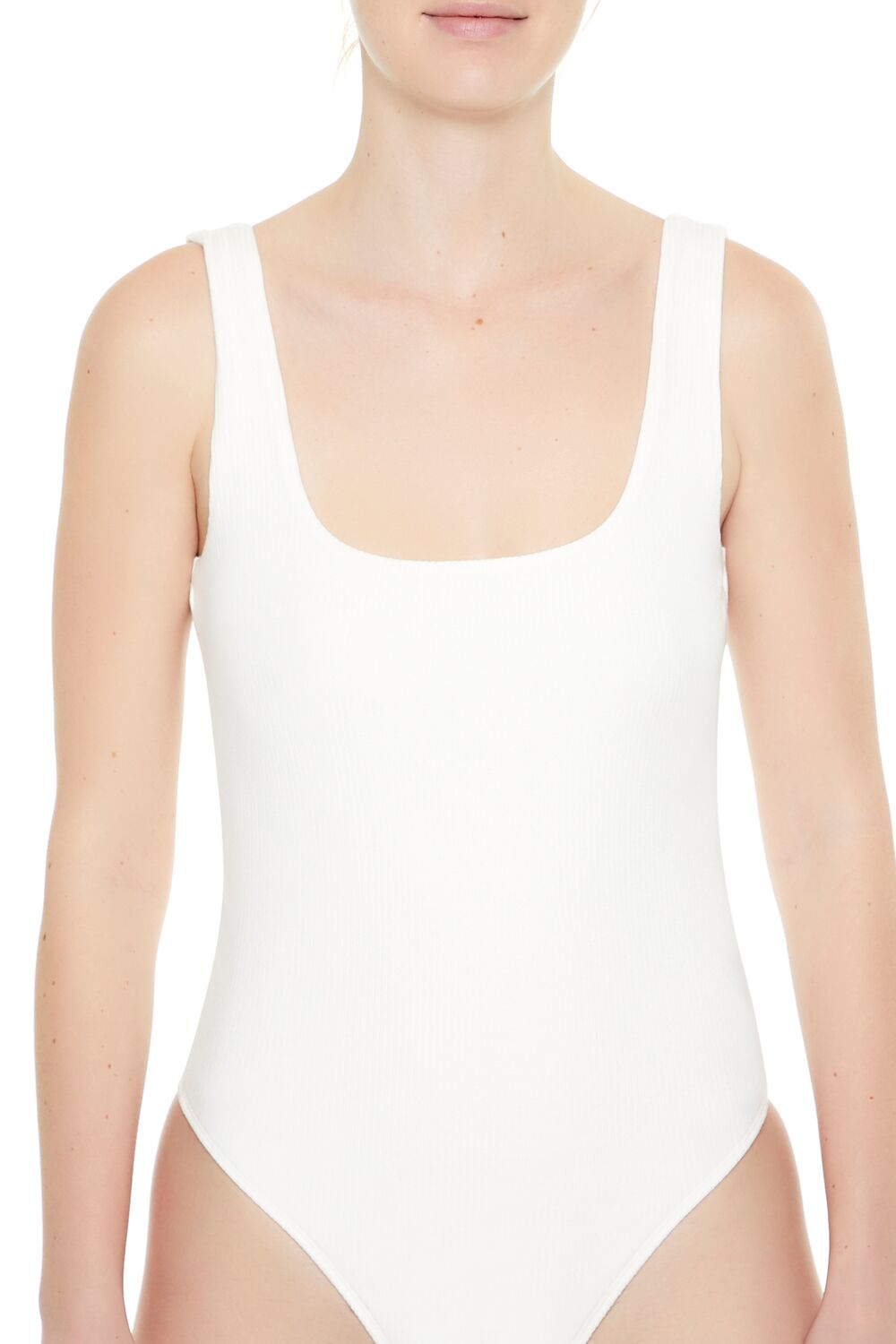 Textured V-Back Tank Bodysuit | Forever 21 Women
