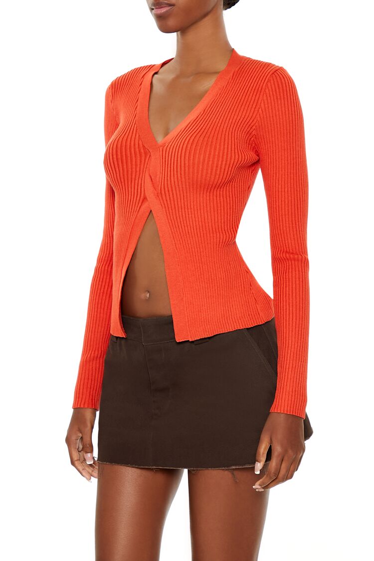 Twisted Split-Hem Sweater | Forever 21 Women