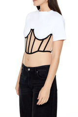 Sheer Corset Combo Crop Top | Forever 21 Women