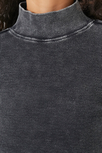 Waffle Knit Turtleneck Top | Forever 21 Women