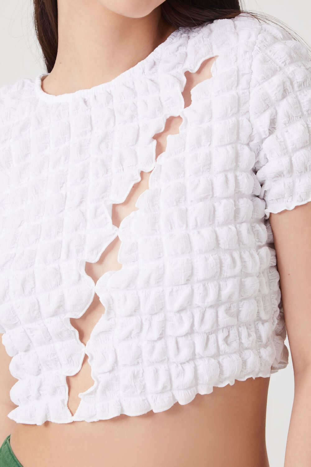 Textured Cutout Crop Top | Forever 21 Women