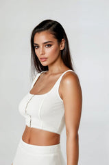 Hook-and-Eye Cropped Tank Top | Forever 21 Women