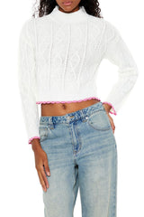 Scalloped Cable Knit Sweater | Forever 21 Women
