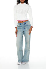 Scalloped Cable Knit Sweater | Forever 21 Women