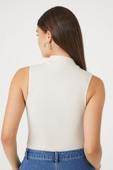 Ribbed Half-Zip Bodysuit | Forever 21 Women