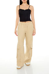 Lace-Trim Rosette Cropped Cami | Forever 21 Women
