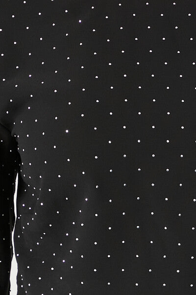Rhinestone Cowl Back Long-Sleeve Top | Forever 21 Women