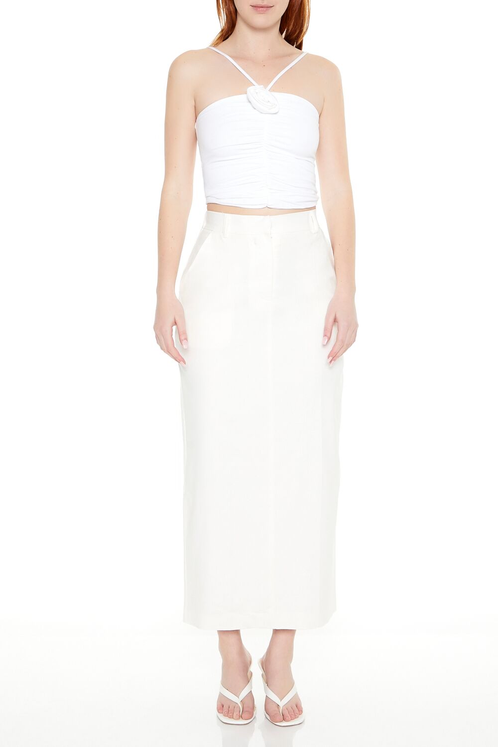 Cropped Rosette Cami | Forever 21 Women
