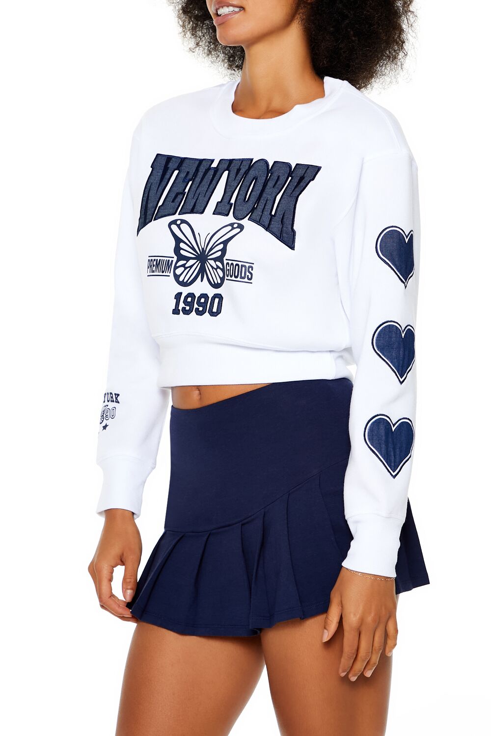 Fleece New York Crop Top | Forever 21 Women