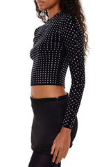 Rhinestone Cropped Sweater | Forever 21 Women