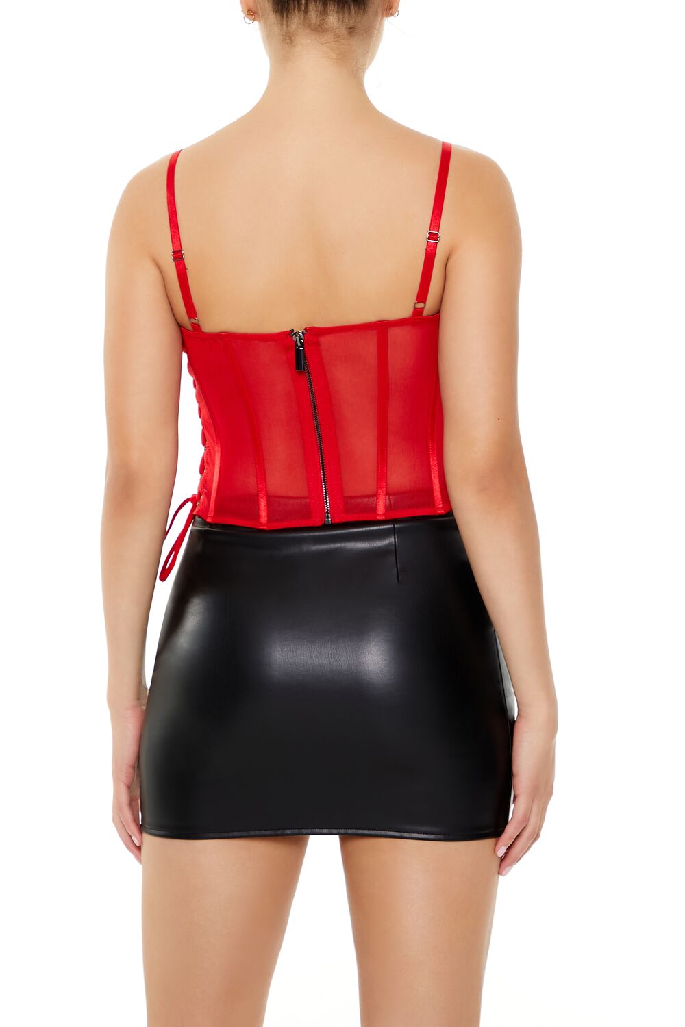 Sheer Mesh Corset Cami | Forever 21 Women