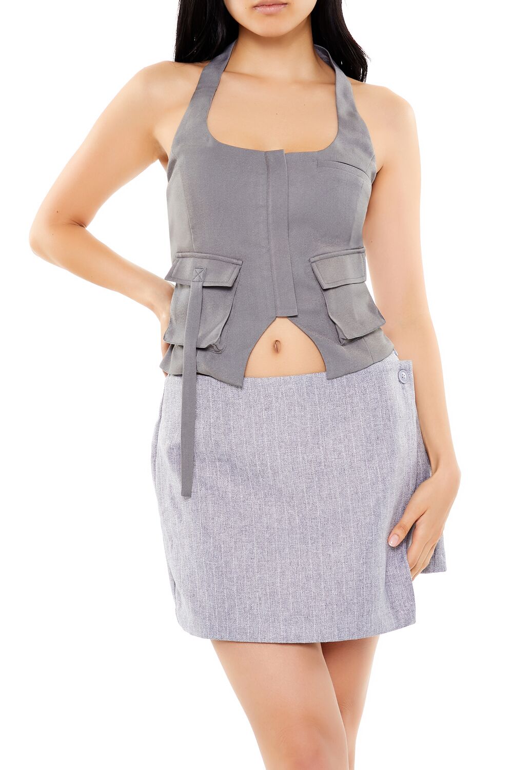 Split-Hem Halter Top | Forever 21 Women