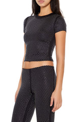 Contour Sculpt Rhinestone Tee | Forever 21 Women