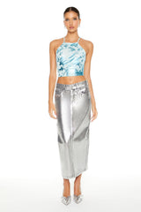 Metallic Burnout Tie-Back Cami | Forever 21 Women