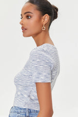Marled Sweater-Knit Crop Top | Forever 21 Women