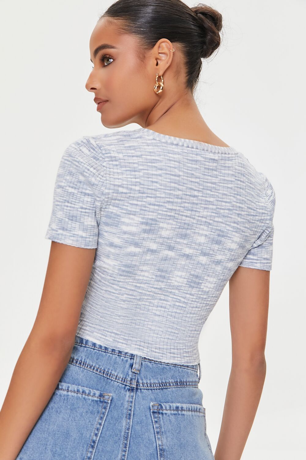Marled Sweater-Knit Crop Top | Forever 21 Women