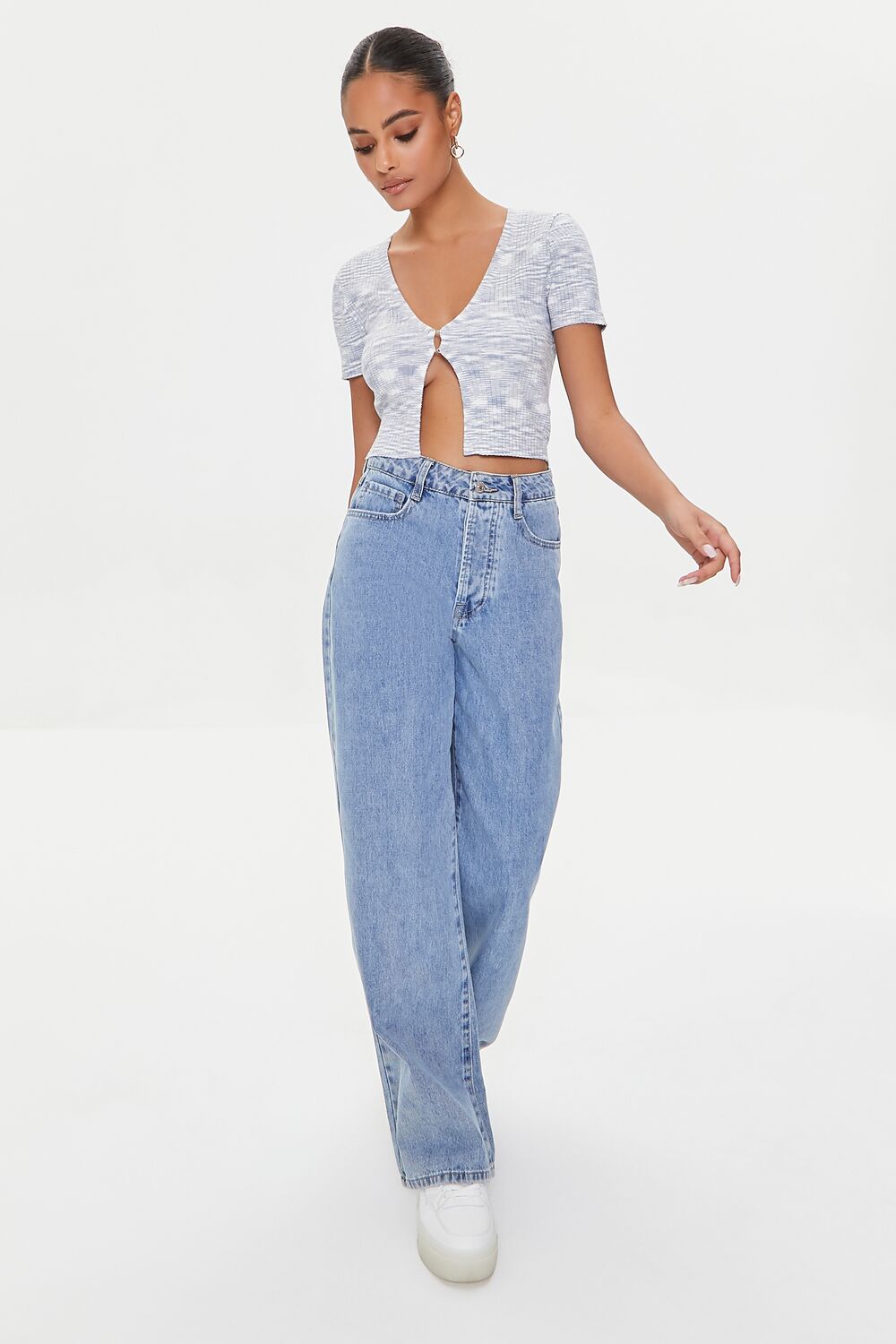 Marled Sweater-Knit Crop Top | Forever 21 Women