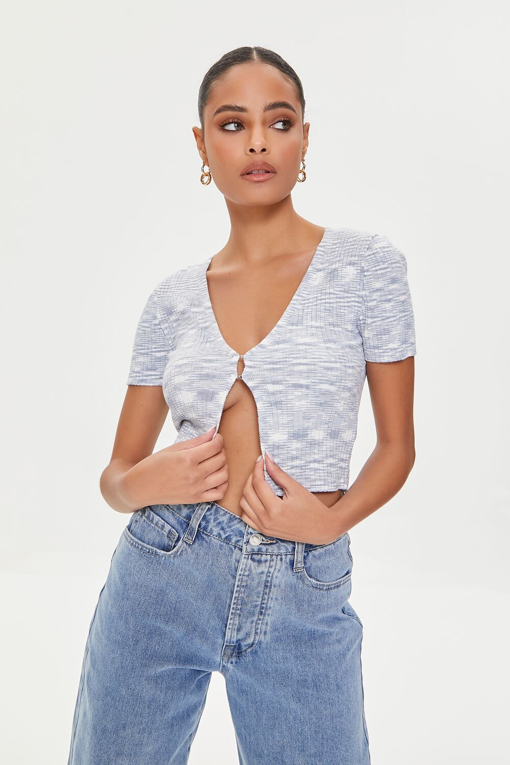 Marled Sweater-Knit Crop Top | Forever 21 Women