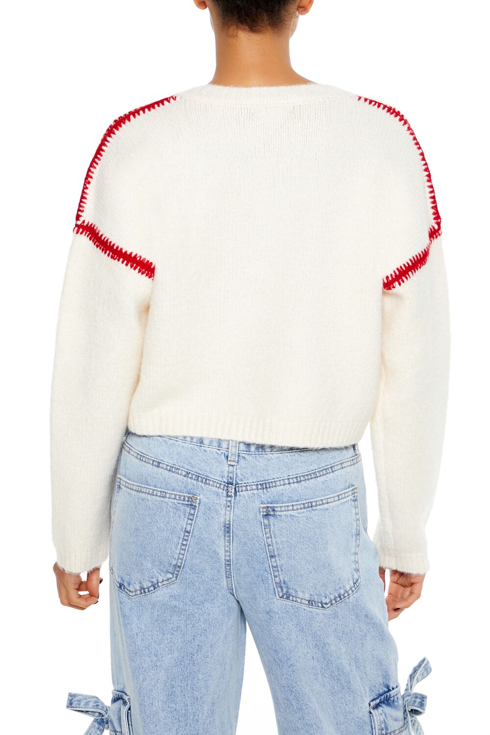 Dreamer Patch Fuzzy Knit Sweater | Forever 21 Women