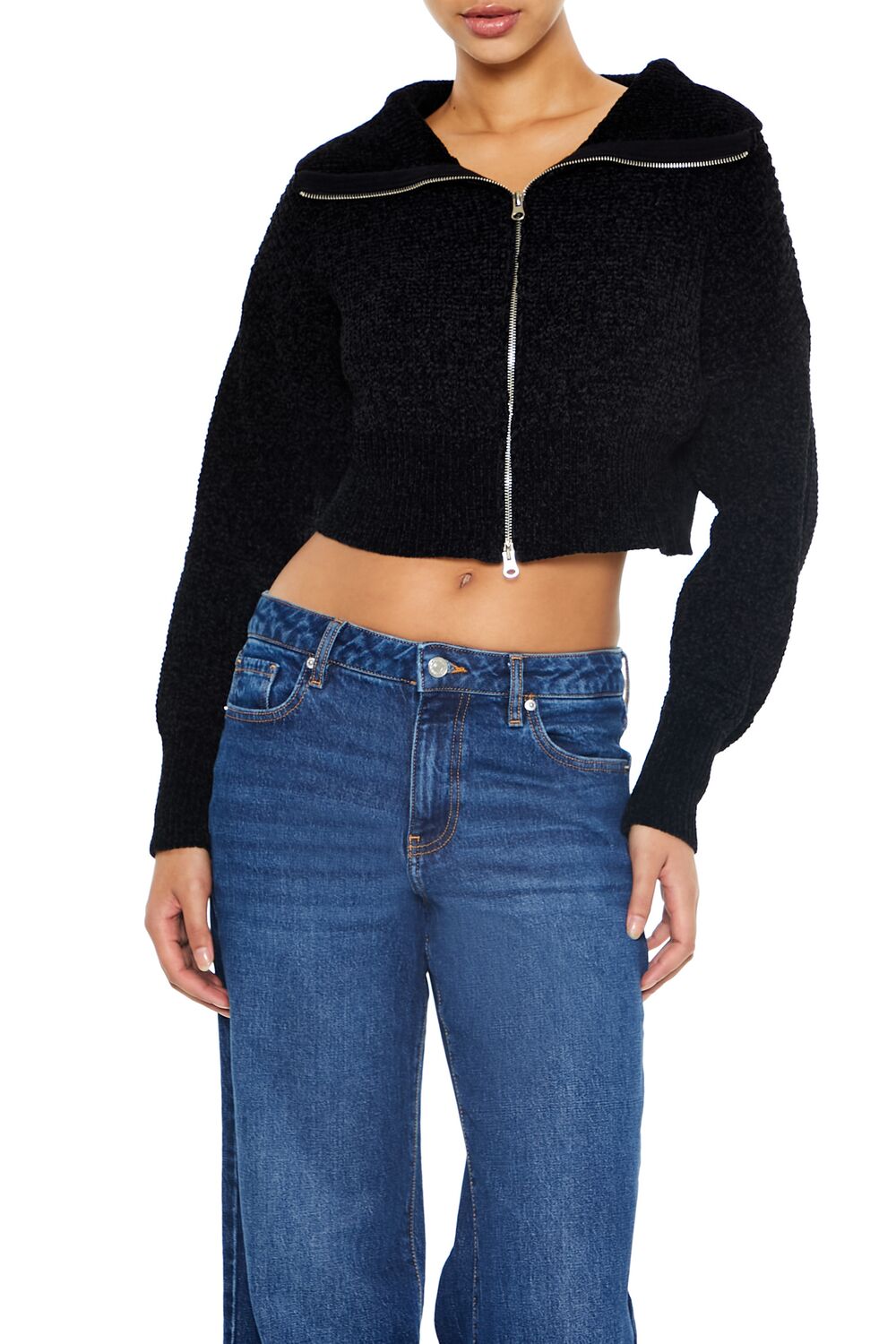 Cropped Zip-Up Sweater | Forever 21 Women