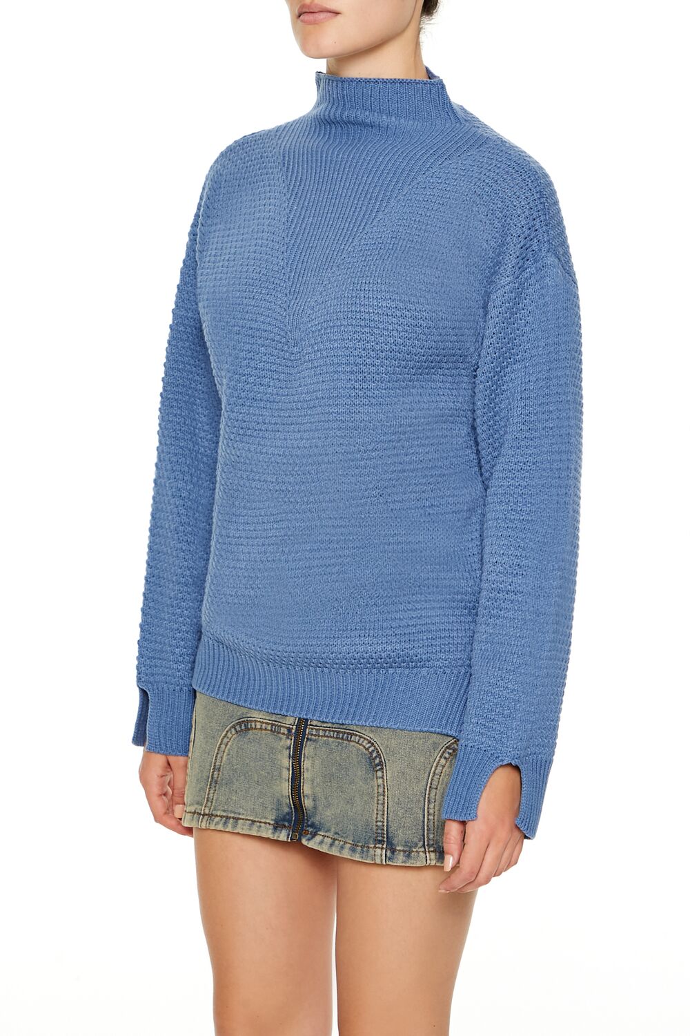 Textured Mock Neck Sweater | Forever 21 Women