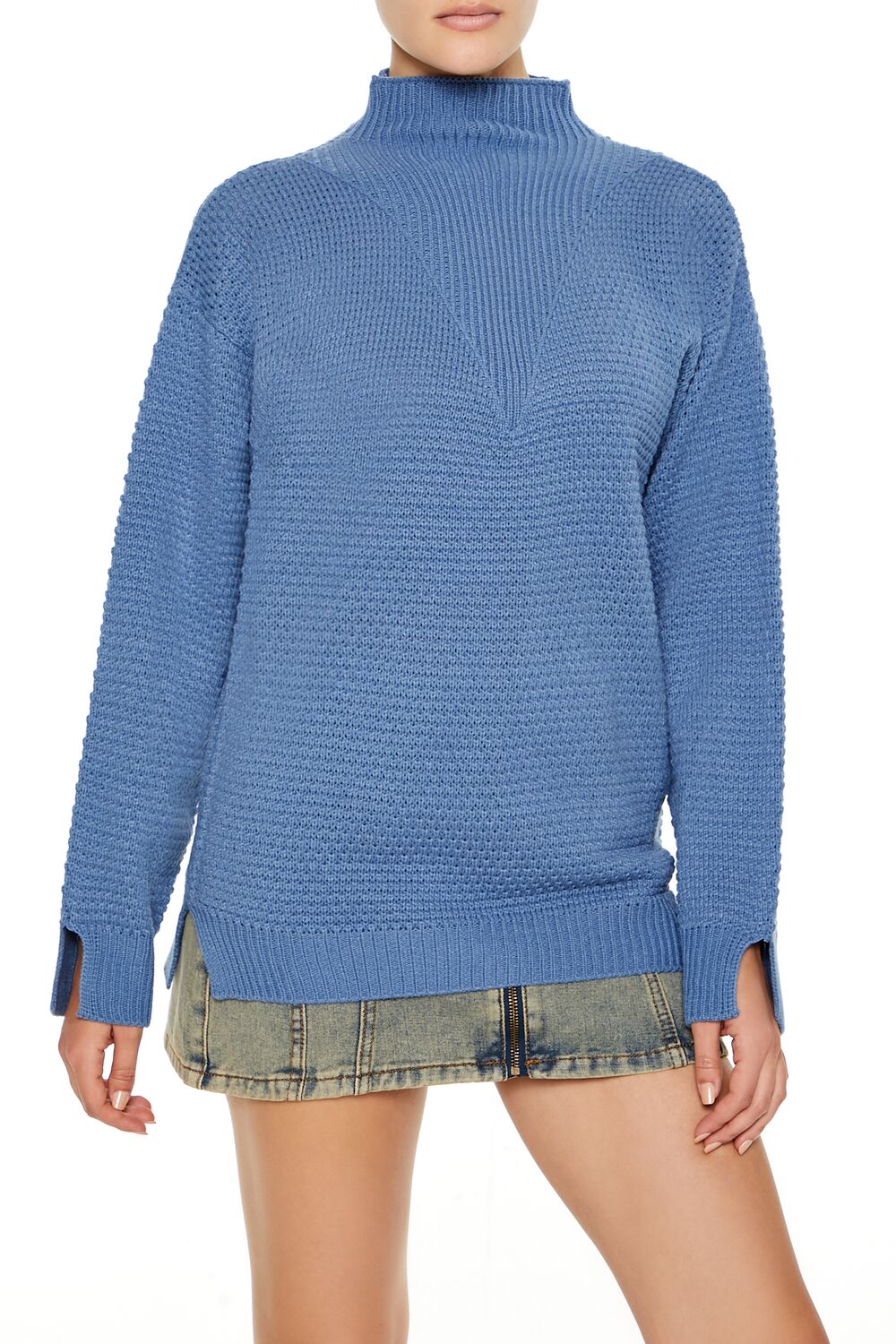Textured Mock Neck Sweater | Forever 21 Women