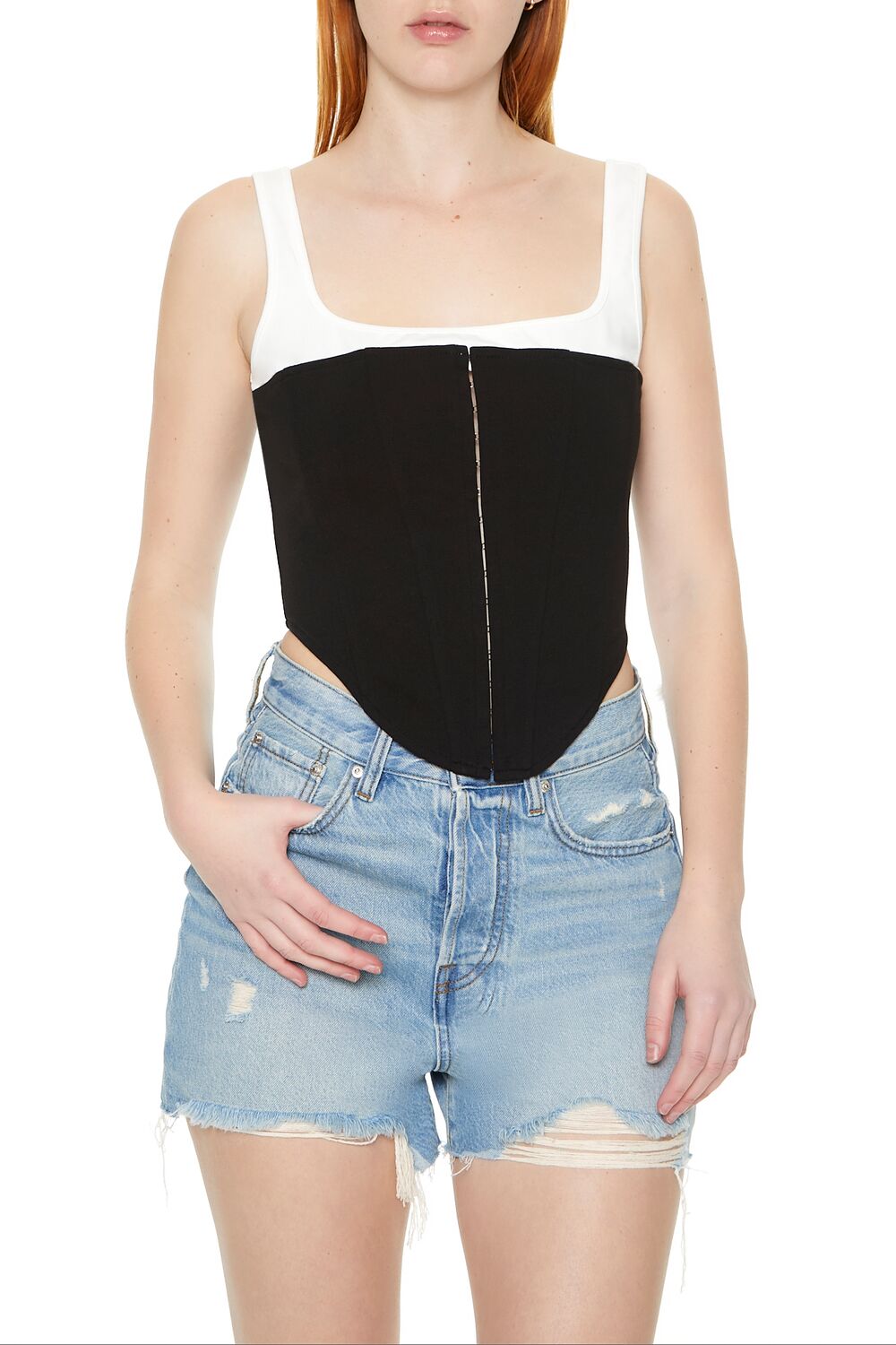 Lace-Up Corset Combo Top | Forever 21 Women
