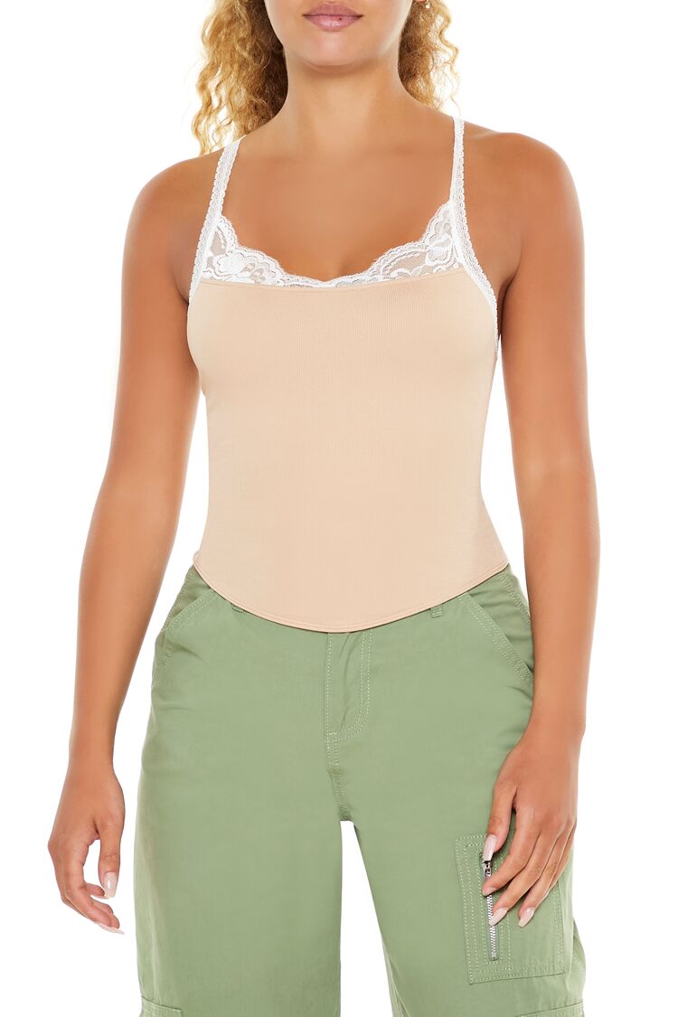 Seamless Lace-Trim Cami | Forever 21 Women