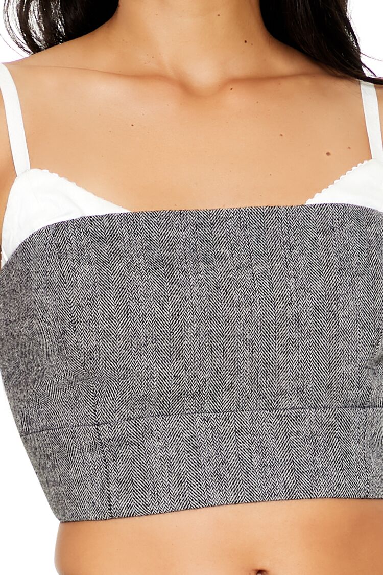 Cropped Tweed Combo Cami | Forever 21 Women