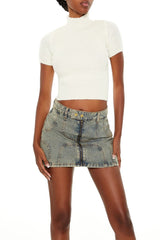 Sweater-Knit Mock Neck Crop Top | Forever 21 Women