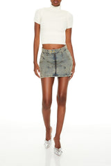 Sweater-Knit Mock Neck Crop Top | Forever 21 Women