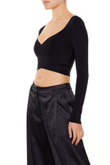 Sweater-Knit Crossover Crop Top | Forever 21 Women