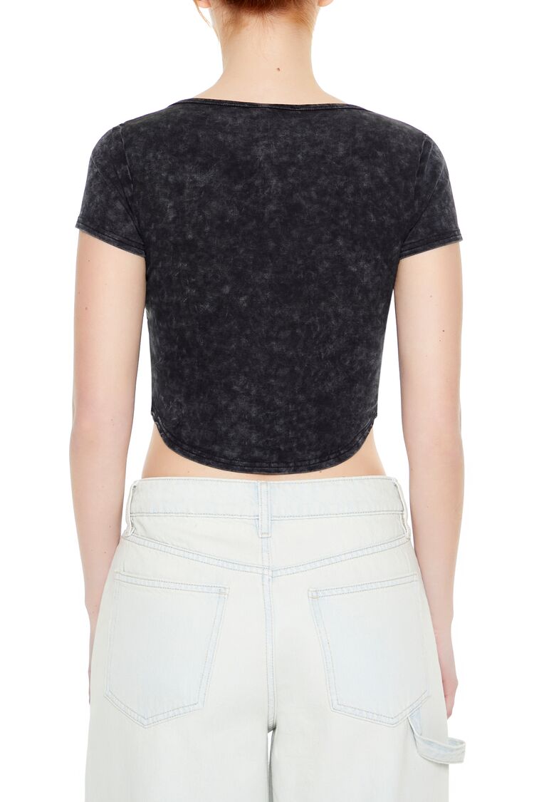 Mineral Wash Cropped Tee | Forever 21 Women