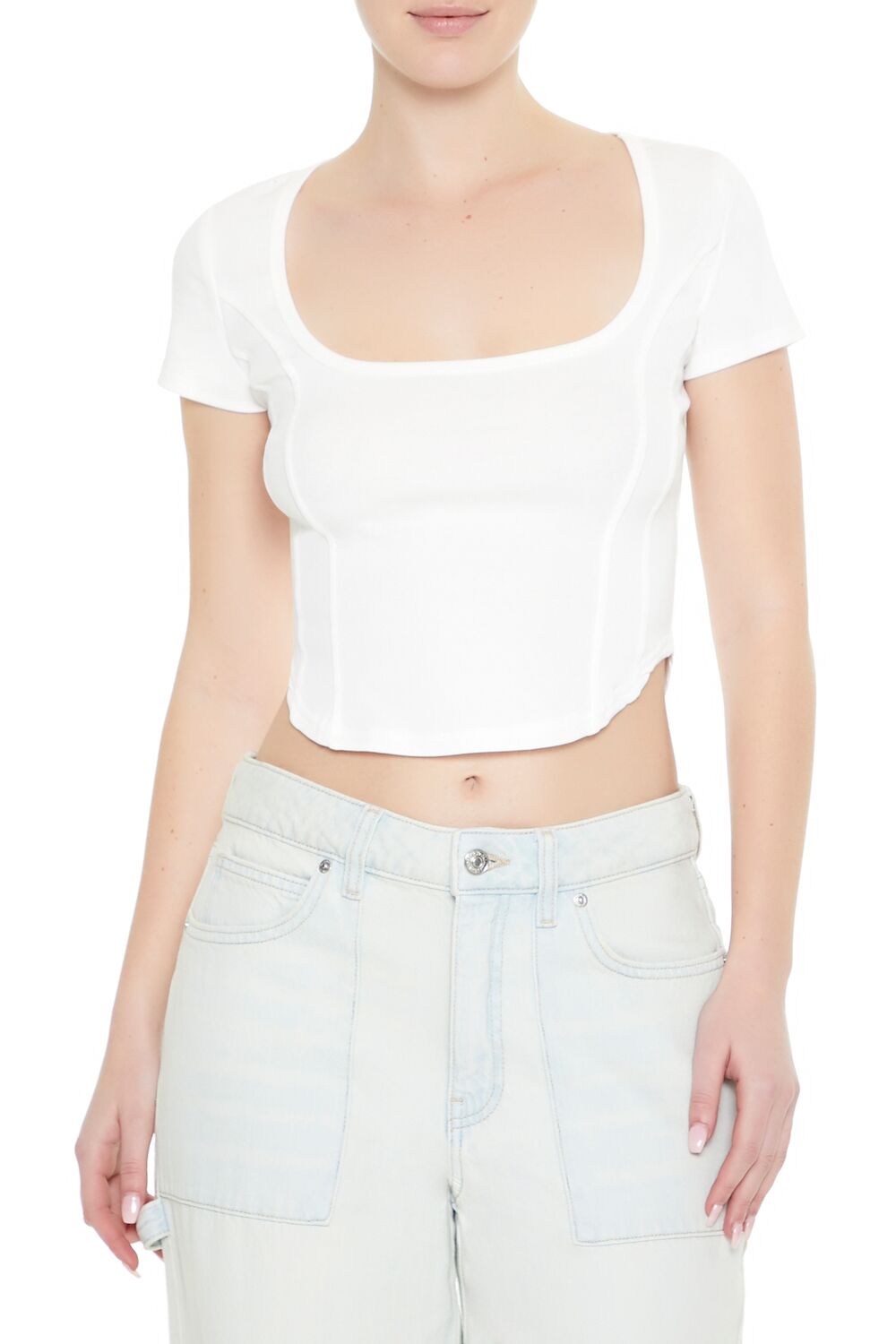 Mineral Wash Cropped Tee | Forever 21 Women